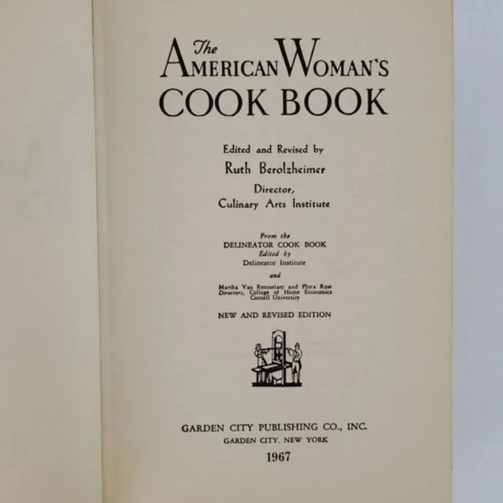 The American Womans Cook Book Ruth Berolzheimer 1967 Vintage Cookbook Hardcover